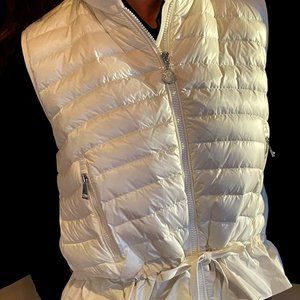 Authentic Moncler White Down Panel Vest